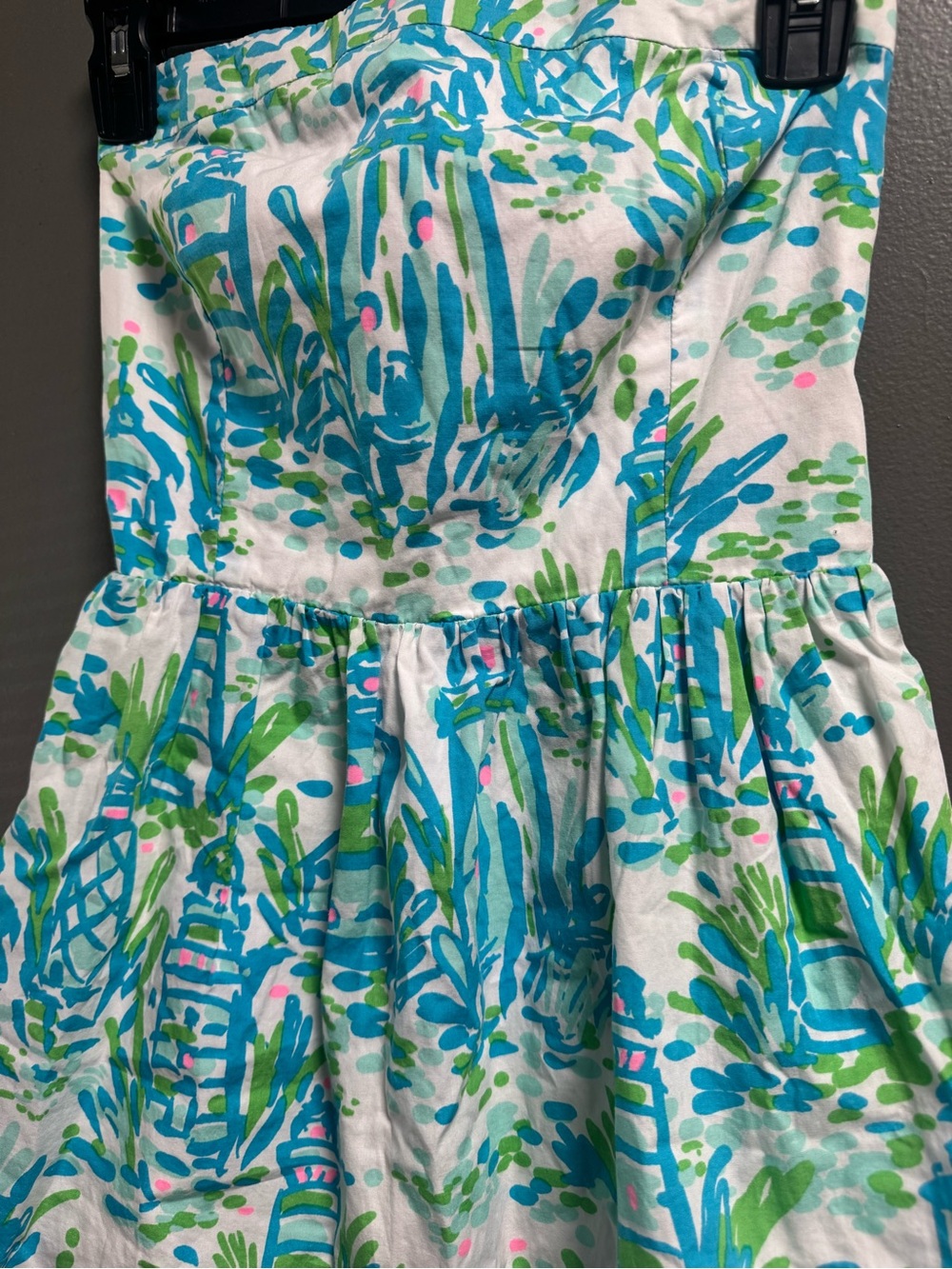 Lilly Pulitzer Strapless High Beams Chandie Smocked Dress Retired Print Small - Picture 4 of 8